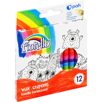 Wax Crayons Fiorello 12pcs 