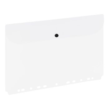 Envelope A4 0.18mm with perforation and button assorted PP