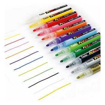 Acrylic Markers 12pcs Set 