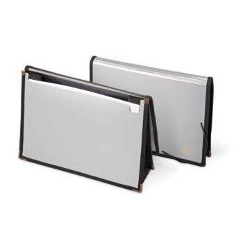 Flap Folder Plastic Silver 