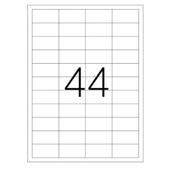 Labels A4 48.5x25.4  44 Labels per sheet  