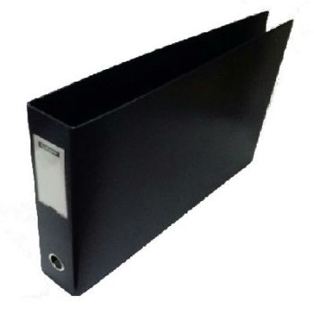 Lever Arch File A3 Oblong PVC Black PREMIER 