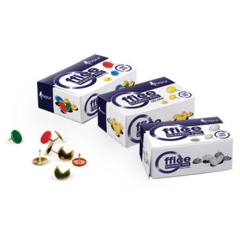 Thumb Pins Silver Colour (pack of 100pcs)  F61003