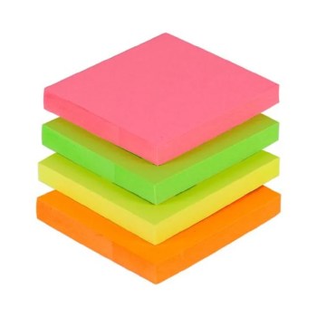 Sticky Neon Colors 75x75mm 