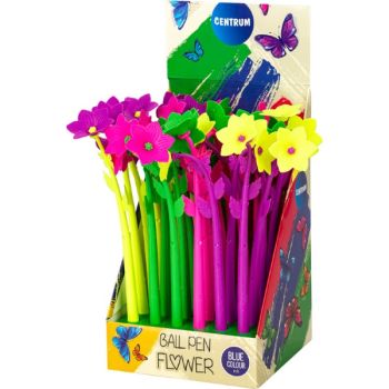Ball pen FLOWER blue Ink 0.7mm