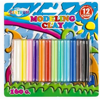 Modeling clay 12col. CENTRUM 160 gr