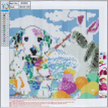 Diamond pictures canvas 30x30cm / PVC box 