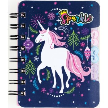 Note book spiral 120x92mm 50sh. (ruled) "UNICORN" /OPP bag