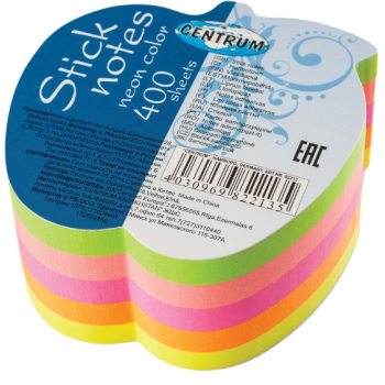 Stick notes APPLE 73*70mm 400 sheets (5 neon col.)