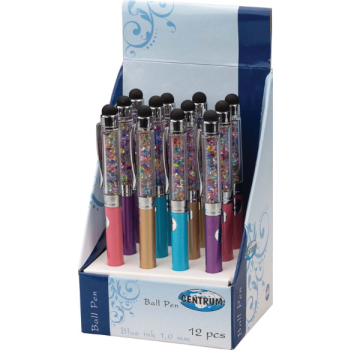 Ball pen CRYSTAL (metal) blue ink 1.00mm /display box