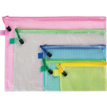 Zipper bag reinforced A6 