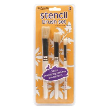 Stencil  Brush Set  3pcs  BMHS0007