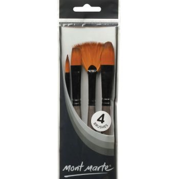 Mont Marte Acrylic Gallery Brush Set 4 pcs