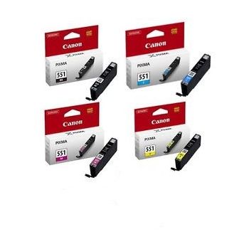 Canon Ink  CLI-551  MAGENTA, BLACK, CYAN, YELLOW, GREY