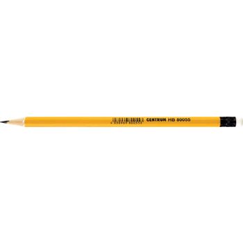 Pencil HB hexagon, sharpened, w/eraser, 12pcs