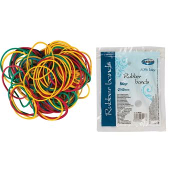 Rubber bands 50gr (80% latex) assorted