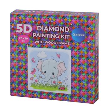Diamond pictures canvas 20x20cm with wood frame BEAR