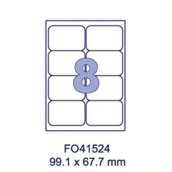 Labels A4 99.1x67.7  8 Labels per sheet