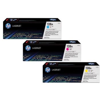 HP LASER TONER 128  CYAN, MAGENTA, YELLOW