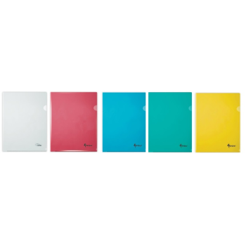 L shape Folder A4 Hard  180mic Colors 