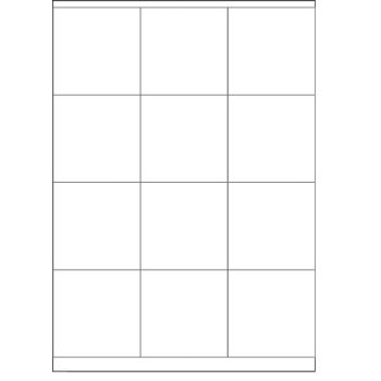 Labels A4 70x70mm  12Labels per sheet 