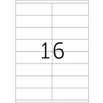 Labels A4 105x35mm  16 Labels per sheet 
