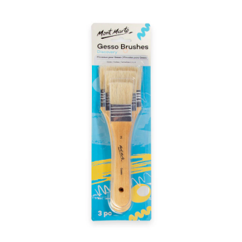 Gesso Brushes 3pcs Set Mont Marte Sizes2,4,6