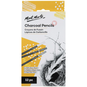 Charcoal Pencils  12pcs Set  MPN0017